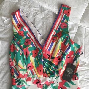 Vince Camino floral midi dress